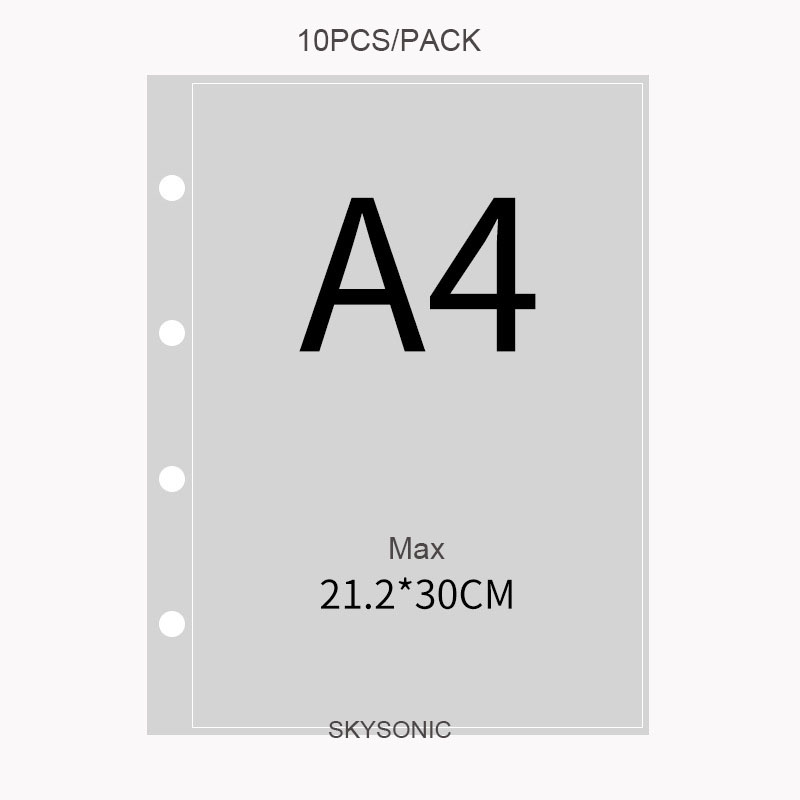 SKYSONIC 10pcs/Set A4 Binde PP - огляд і ціна Card Penny Sleeve