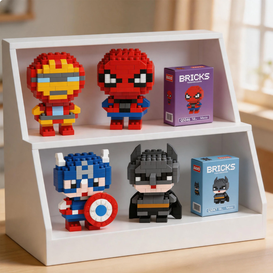Spider-Man, Iron Man, Captain  - огляд і ціна Building Block Mini
