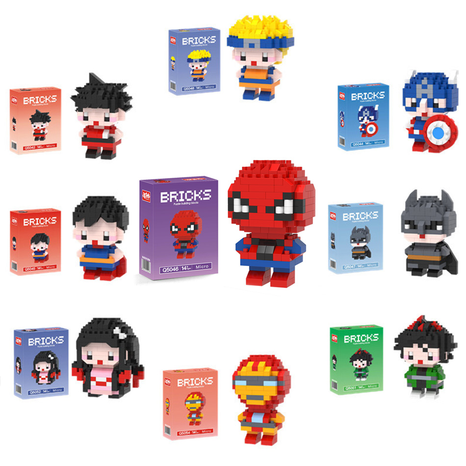 Spider-Man, Iron Man, Captain  - огляд і ціна Building Block Mini