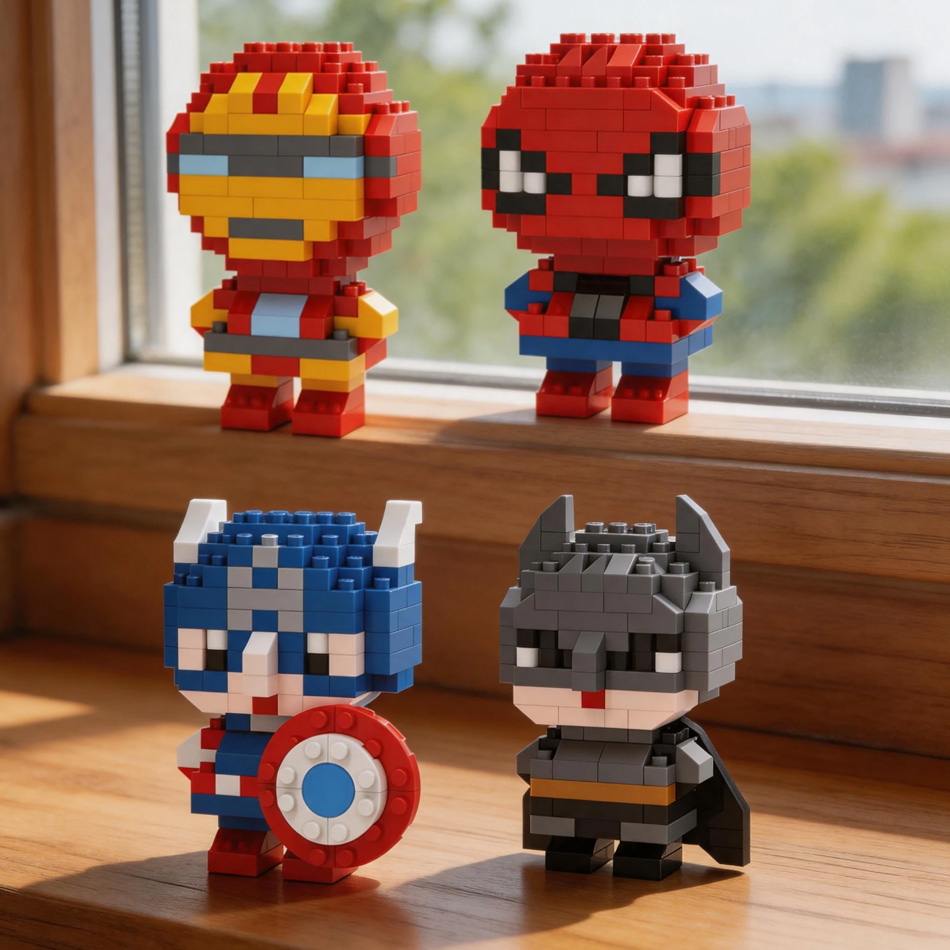 Spider-Man, Iron Man, Captain  - огляд і ціна Building Block Mini
