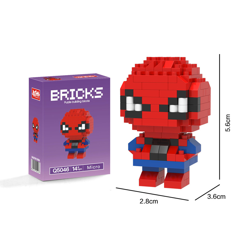 Spider-Man, Iron Man, Captain  - огляд і ціна Building Block Mini